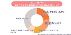 自治体での粗大ゴミ回収を諦めた理由