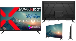 JAPANNEXTが43インチ IPSパネル搭載 USBメモリ再生に対応した大型フルHD液晶モニターをAmazon限定 33,980円で8月8日(金)に発売