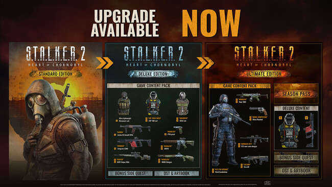 『S.T.A.L.K.E.R. 2: Heart of Chornobyl』要素を追加するアップグレードパックを販売中
