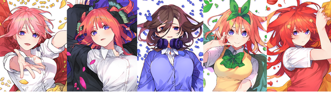 「五等分の花嫁 カードゲーム」より「スリーブ&カードセット」5種の予約受付がスタート！