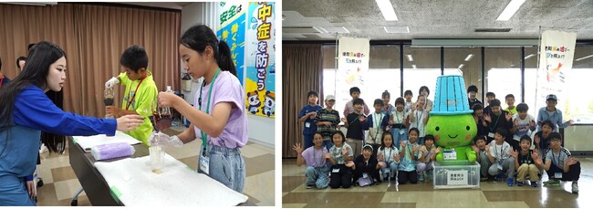 堺市内の小学生向けに国産SAF製造装置の見学会を開催