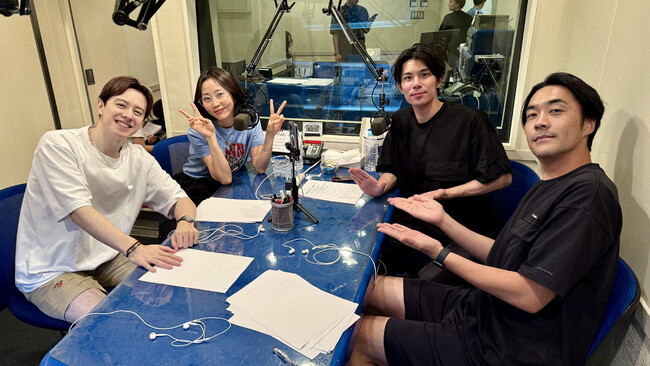 「Sky presents 柿澤勇人のカキノキ坂ラジオ」に初ゲスト！ウエンツ瑛士＆木南晴夏をお迎えして「カキンツハルカ」トーク！