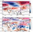 図1補足 図1と同じ。ただし、2025年7月18日〜26日平均(北日本高温期間)。 図1補足 図1と同じ。ただし、2025年7月18日〜26日平均(北日本高温期間)。