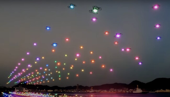 ドローンスクール下関、柳井金魚ちょうちん祭りにて300機による記念ドローンショーを8月13日（水）に実施