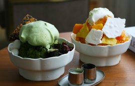 焼菓子職人が提案する2種類のかき氷 焼菓子職人が提案する2種類のかき氷