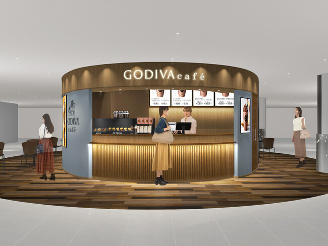 ゴディバカフェ初の『スタンドタイプ』店舗を成田国際空港に出店！ 「GODIVA cafe Narita Airport Terminal 1」