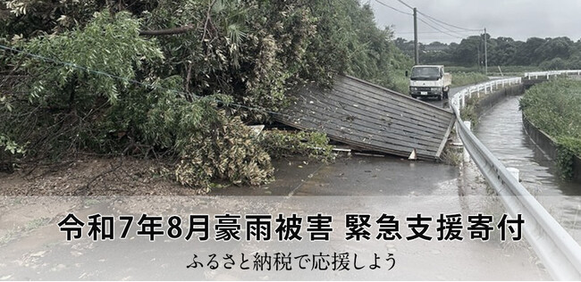 さとふる、「令和7年8月豪雨被害 緊急支援寄付サイト」で新たに熊本県御船町、嘉島町の寄付受け付けを開始