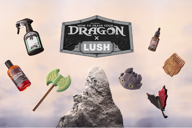 ＜ヒックとドラゴン X LUSH＞新作映画『ヒックとドラゴン』との限定コラボレーションアイテム全7種を9月4日（木）より発売！