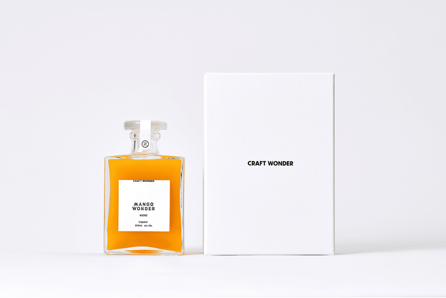 日本のクラフト酒造と造るプレミアムアルコールブランド「CRAFT WONDER」より、第四弾となるエレガンスを極めたマンゴーリキュールが2025年8月下旬販売開始