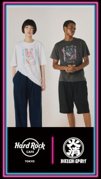 「ハードロックカフェ」ロックショップ、ファッションブランド 「火消魂-HiKESHi SPiRiT-」とのコラボレーションアイテムを販売