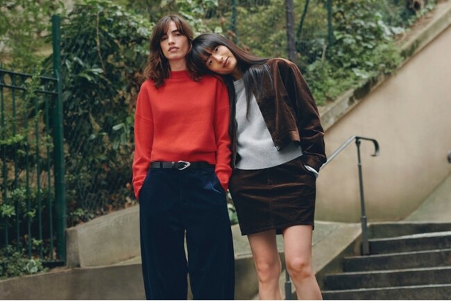 フレンチシックな魅力あふれるワードローブ　UNIQLO and COMPTOIR DES COTONNIERS　2025年秋冬コレクション　　2025年9月12日（金）発売