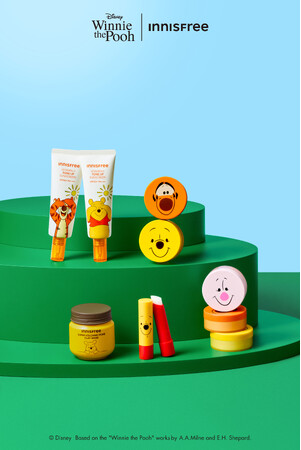 【INNISFREE】くまのプーさん × INNISFREE コレクション！人気アイテムたちの限定デザインが、8月29日（金）より数量限定で登場！