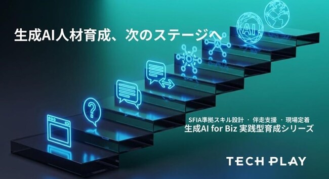 エンジニア・DX人材育成サービス『TECH PLAY Academy』発 新規プログラム「生成AI for Biz 実践型育成シリーズ」をリリース