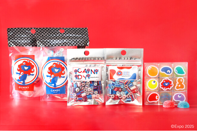 大阪・関西万博公式キャラクター“ミャクミャク”とのコラボレーション商品が登場！PAPABUBBLEの全国店舗及び公式サイトにて8月20日（水）より発売