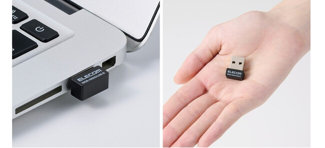 装着したまま使える超小型設計！Wi-Fi 6 対応の無線LANアダプター、法人向けモデルも含めた2モデルを新発売