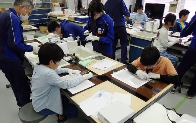 小中学生向けにガラスに親しむ講座を開催