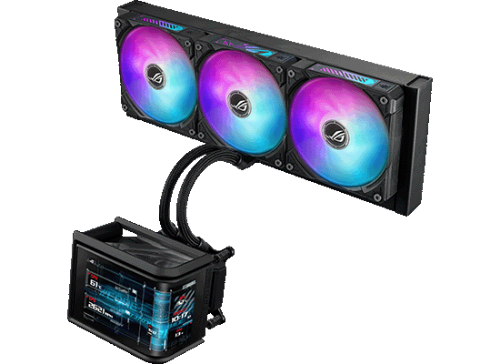 ASUSから、6.67インチ 2K 曲面AMOLEDディスプレイを搭載した簡易水冷CPUクーラー『ROG RYUO IV SLC 360 ARGB』発売