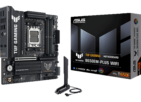 ASUSから、B650チップセット搭載Micro ATXマザーボード『TUF GAMING B650EM-PLUS WIFI』発売