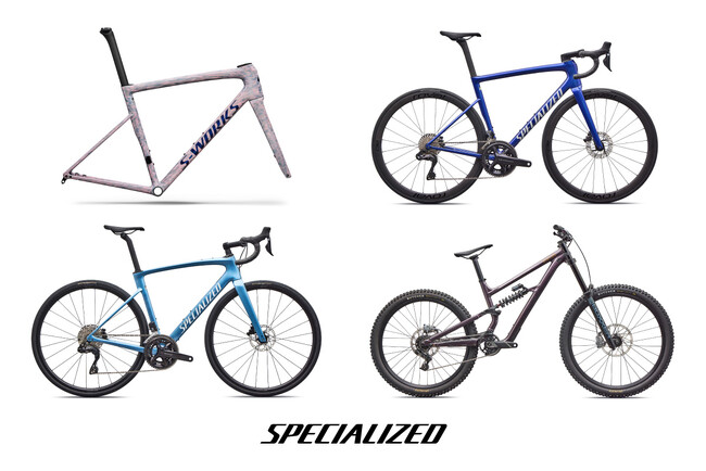 スペシャライズドのロードバイク、グラベルバイク、マウンテンバイクに新色が登場