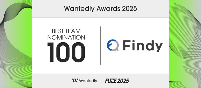 Wantedlyが選ぶ「BEST TEAM NOMINATION 100」にファインディが選出