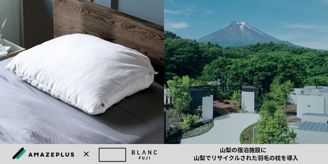 9/13(土) 山梨の宿泊施設に“山梨でリサイクルされた羽毛の枕”導入