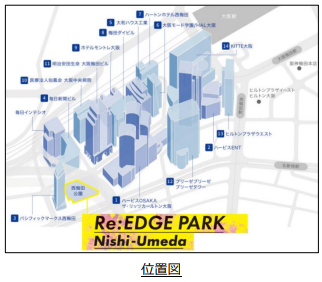 大阪市との連携による『西梅田公園』の活性化に向けた利活用の実証実験 「Re:EDGE PARK Nishi-Umeda（リ・エッジ パーク ニシウメダ）」を行います