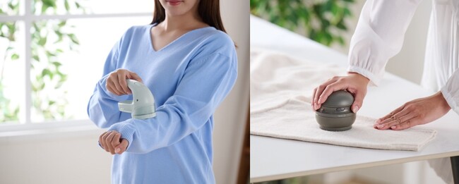 お気に入りの服や、思い出の一着にできてしまった毛玉もこれ一台でらくらくお手入れ可能！「毛玉クリーナー」5タイプを新発売