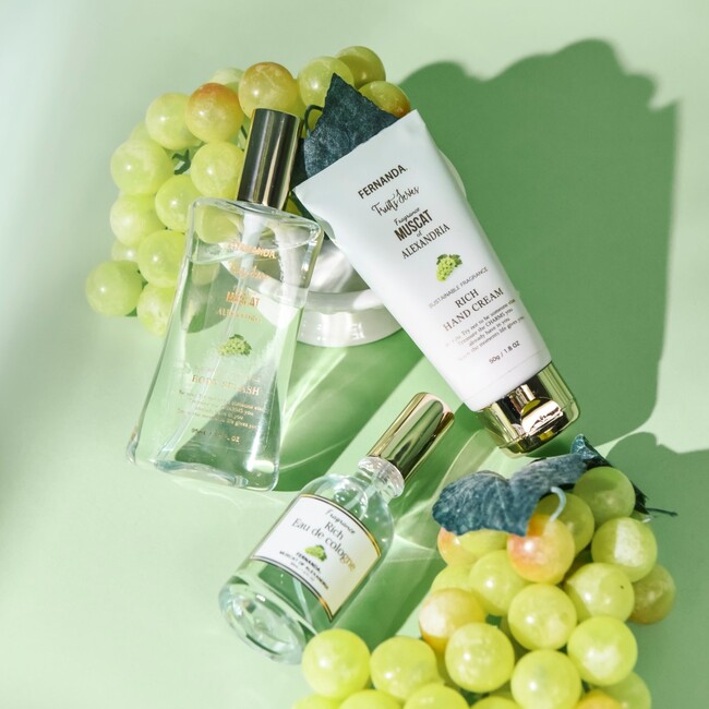 岡山県で140周年(2026年)を迎える「マスカット・オブ・アレキサンドリア」がフレグランスとして新登場！LOFTとフェルナンダ公式オンラインストアにて先行発売*