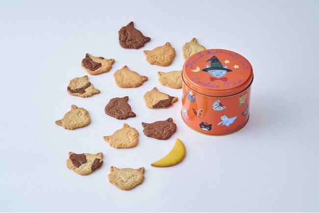 フェアリーケーキフェア、ネコクッキー缶の第5弾！ハロウィン限定“神様のいたずら”『Trick Miracle Cat Cookie Tin』9/1(月)新発売。同日より、ピスタチオ生バターサンドも復活