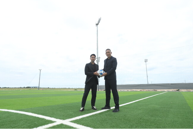 福留開発株式会社の協力により「Tiger Football Field」が完成 | アンコールタイガーFC