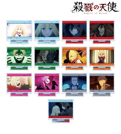 『殺戮の天使』のトレーディング場面写アクリルスタンド、トレーディング場面写缶バッジ、トレーディング場面写イラストカードなどの受注を開始！！アニメ・漫画のオリジナルグッズを販売する「AMNIBUS」にて