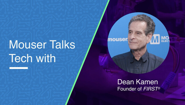 マウザー、インタビュー動画シリーズ「Mouser Talks Tech」にて発明家でありFIRST(R)創設者のDean Kamen氏を迎えた最新動画を公開