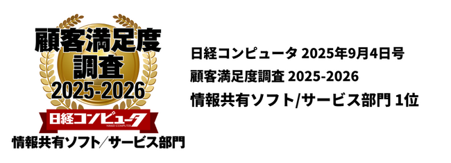 NIコンサルティング、「日経コンピュータ 顧客満足度調査 2025-2026」において、情報共有ソフト/サービス部門で顧客満足度1位を獲得