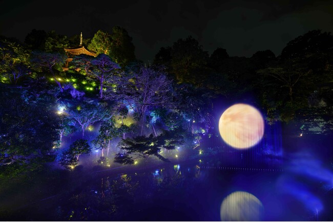 【ホテル椿山荘東京】移築100周年の三重塔と月が織りなす幻想的な秋の夜　今年は“満ち欠けする月”「TOKYO MOON ～雲と百年の月あかり～」を9月16日よりスタート