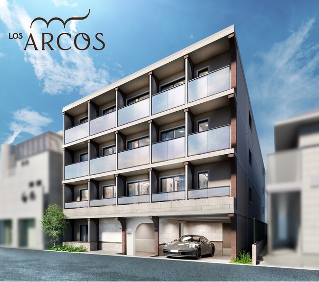 明豊エンタープライズ、新築1棟投資用賃貸マンション新ブランド「LOS ARCOS」の外観デザインとロゴが決定