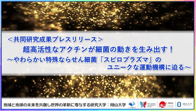超高活性なアクチンが細菌の動きを生み出す！～やわらかい特殊ならせん細菌「スピロプラズマ」のユニークな運動機構に迫る～〔長岡技術科学大学, 岡山大学, 大阪公立大学〕