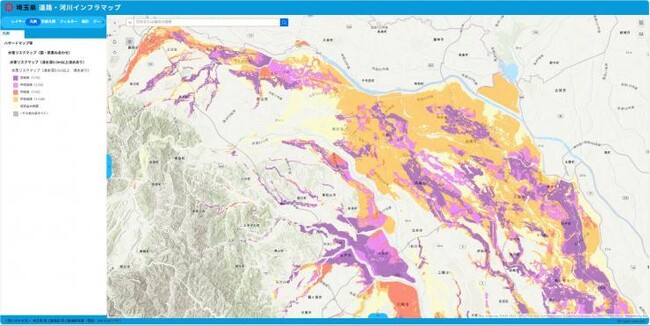 【埼玉県】埼玉県GISの「道路・河川インフラマップ」と「道路・河川の3Dマップ」に新たなデータを追加しました