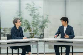 松下モータース 松下社長と田村淳 対面インタビュー写真 松下モータース 松下社長と田村淳 対面インタビュー写真
