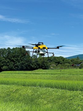 ドローンによる薬剤散布 ドローンによる薬剤散布