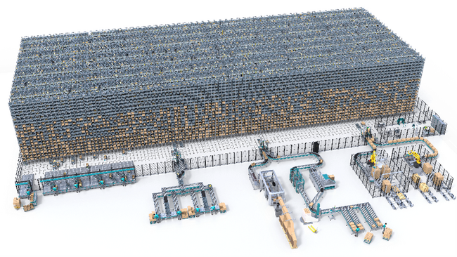 国内初、福山通運が所有・運営するメニコン向け物流センターに倉庫自動化ソリューション次世代モデルのSkypod(R)を採用