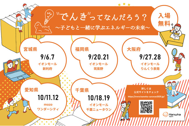 ハンファジャパン、「“でんき”ってなんだろう？子どもと一緒に学ぶエネルギーの未来」イベント開催のお知らせ