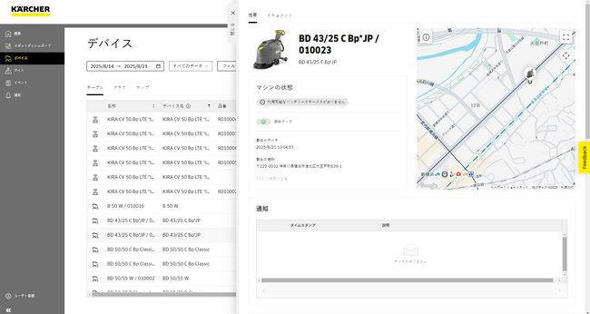 ケルヒャー、IoTによる清掃機器の管理運用ソリューション「ケルヒャーコネクト」を日本で本格展開