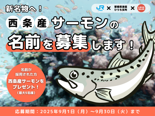 西条の新名物へ！「西条産サーモン」の名前を募集します！