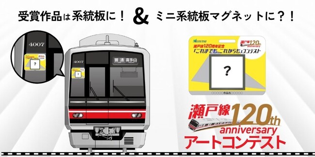 【受賞作品が電車の系統板に】名鉄瀬戸線120周年記念アートコンテスト作品募集開始