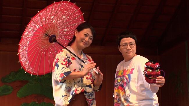 【BS日テレ】友近 故郷・愛媛でも冴えるアドリブ力! ハリセンボン春菜と即興芝居連発