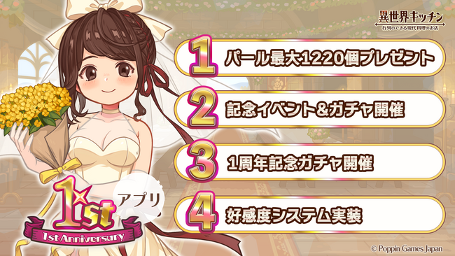 『異世界キッチン』1stアニバーサリーを記念とした限定キャンペーンを開催!