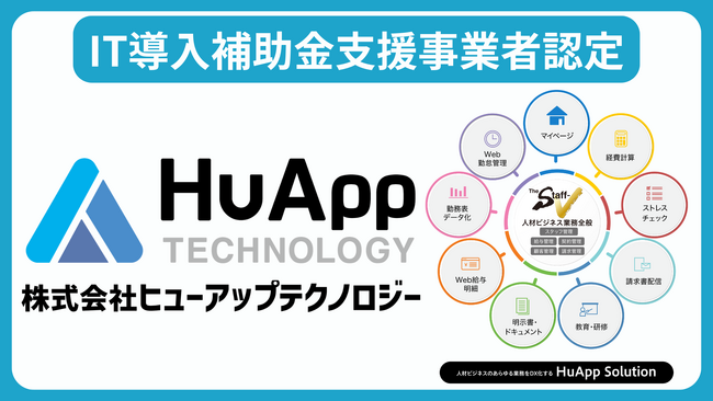 ヒューアップテクノロジー、2025年度 IT導入支援事業者に認定