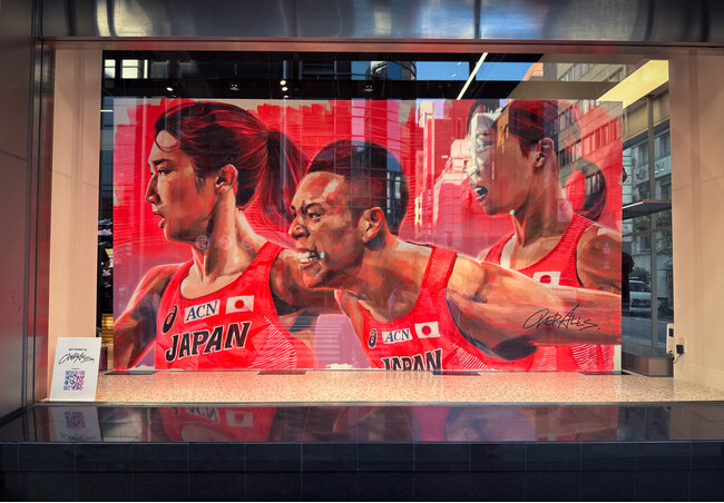 東京2025世界陸上、アスリートを壁画アートで応援　ASICS原宿・銀座に日本代表選手の壁画を制作