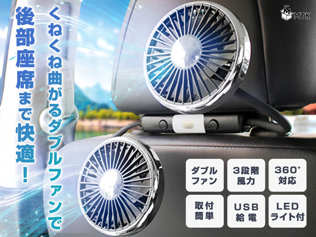 楽天スーパーSALE開催！入荷待ちでも売れ続けた「ヘッドレストダブルファン」を特別価格で手に入れるチャンス！
