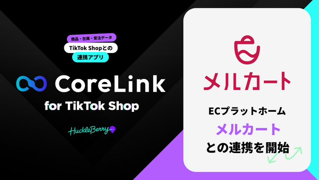 ハックルベリーの「CoreLink for TikTok Shop」、メルカートと連携を開始